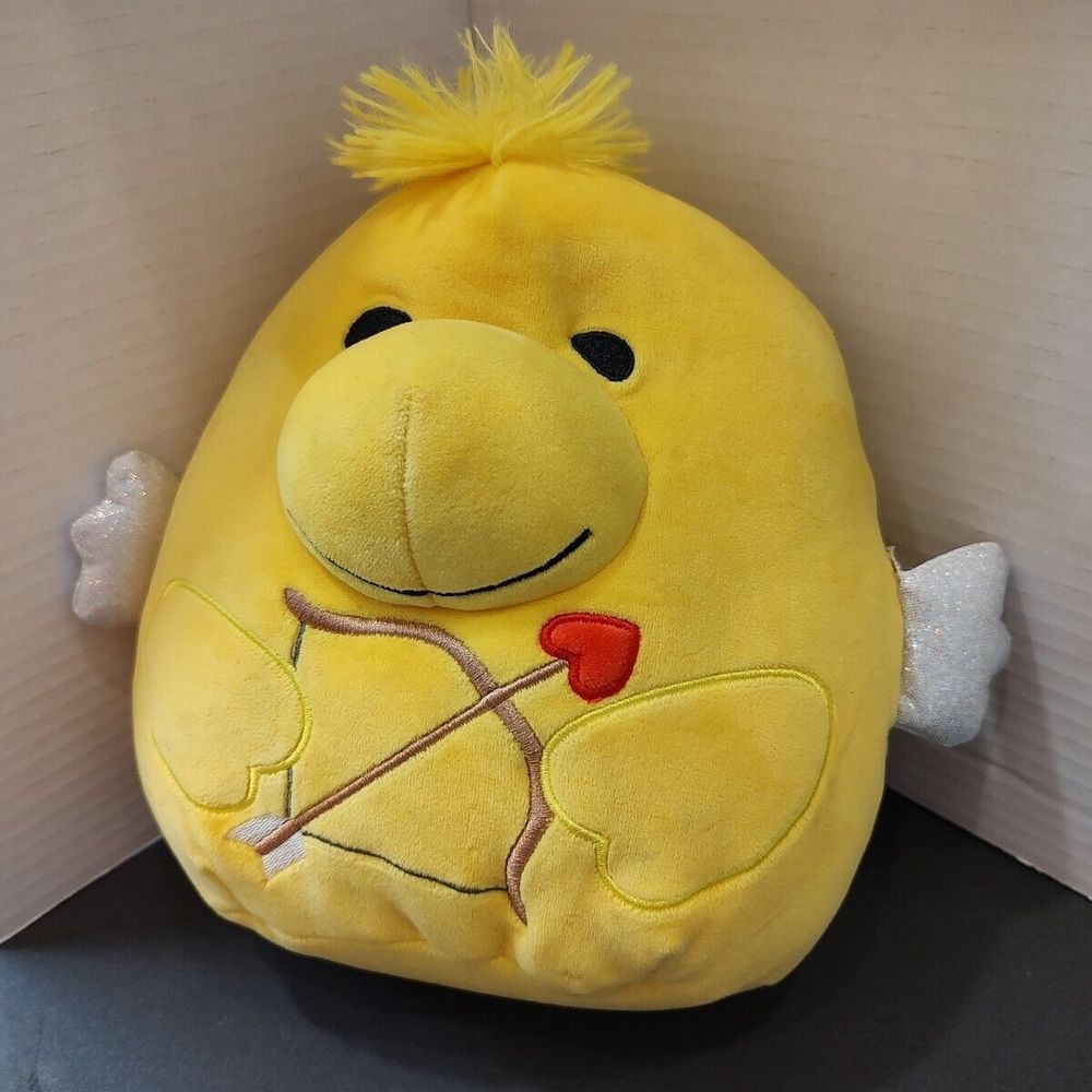 Original Squishmallows‎ 8" Peanuts Yellow Woodstock Dressed As Cupid 2023